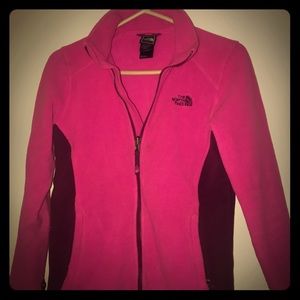 Girls Northface zip up fleece
